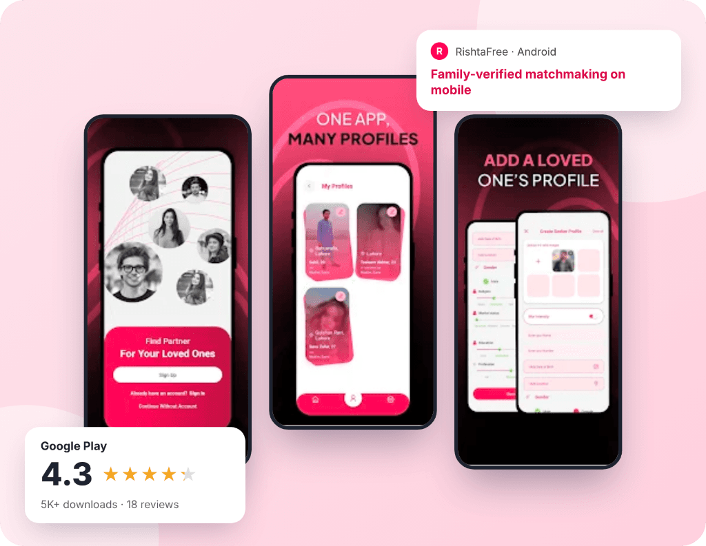 RishtaFree mobile app